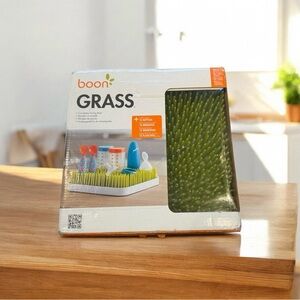 Boon Grass Baby Bottle Countertop Drying Rack Station Holds 12